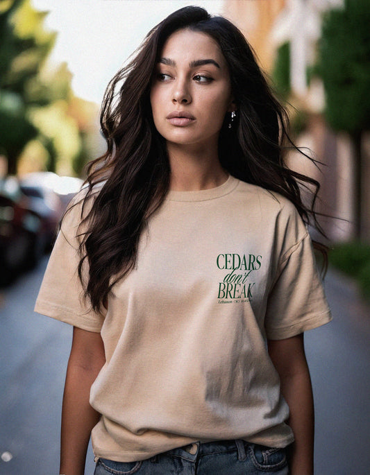 Cedars don't Break Tshirt -Lebanon